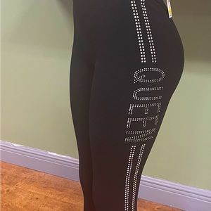 Rhinestone Decal Leggings